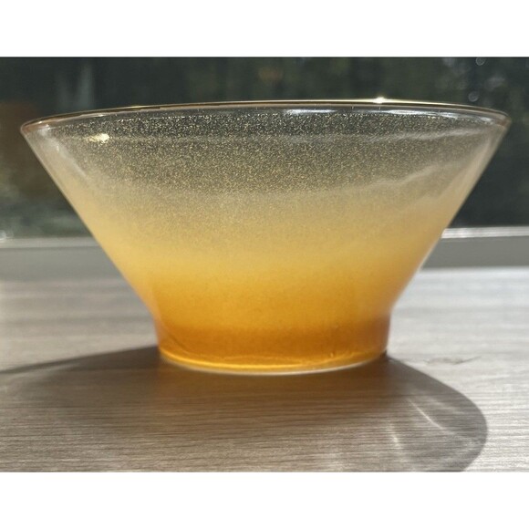 Vintage Orange Blendo Frosted Chip & Dip Bowl Set - Picture 12 of 16